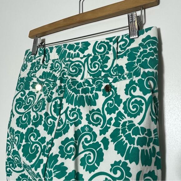 Tory Burch Walton Paisley Print Straight Leg Pants 4 EUC - Picture 6 of 7